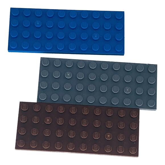 LEGO 4x10 Baseplate Brick Tile Bulk Multicolor Building Blocks Brown Gray Blue - Picture 1 of 6